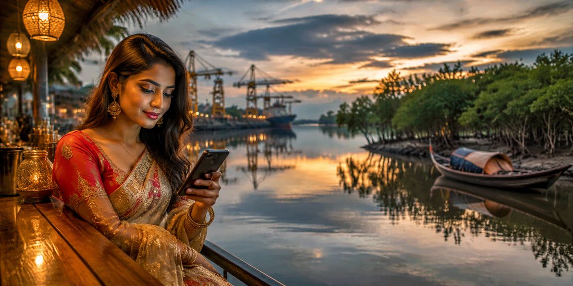 খুলনায় মোবাইলে ক্যাসিনো খেলছেন একজন ব্যবহারকারী